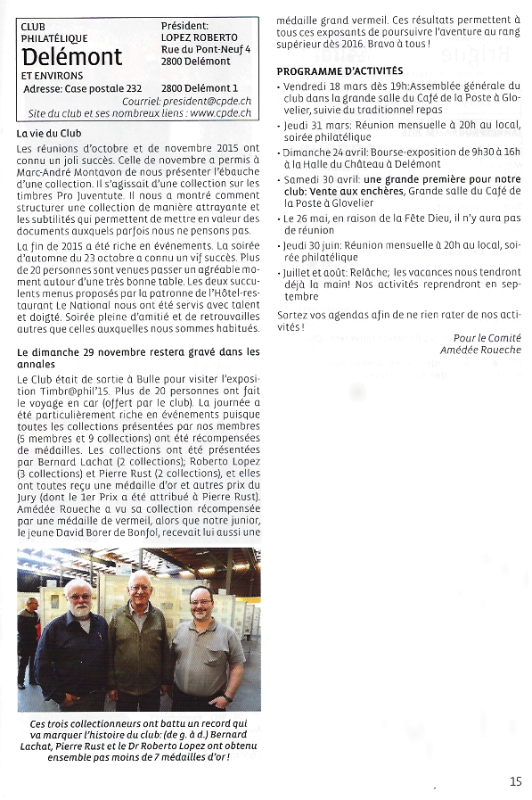 Rhne-Philatlie N 151/mars 2016