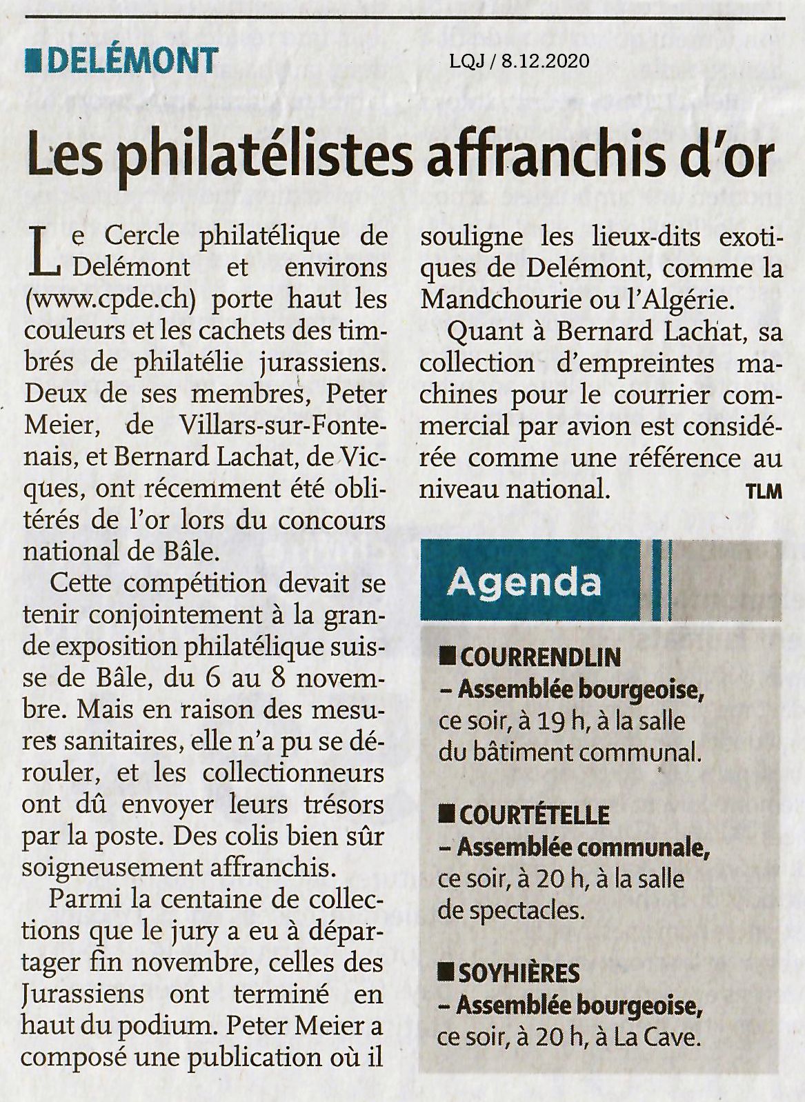 Les philatlistes affranchis d'or 